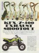 KFX/Z-400 EXHAUST SHOOTOUT Page1